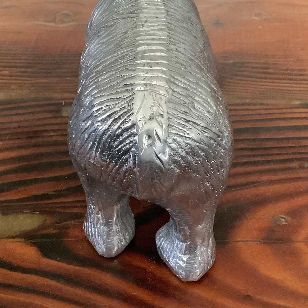 Silver Bear bookend or doorstop - Picture 3 of 4